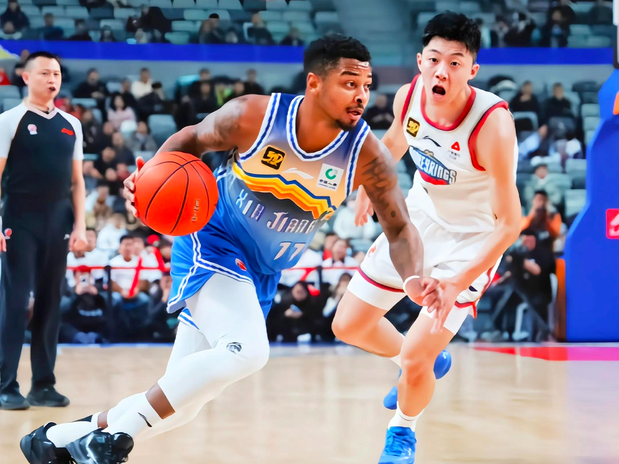 新疆队鏖战江苏队，武切维奇关键制胜